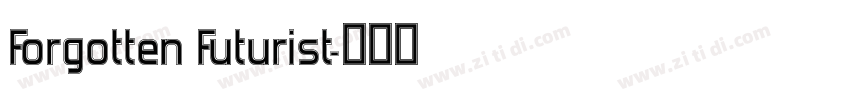 Forgotten Futurist字体转换